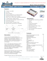 FVXO-LC53BR-25 데이터 시트 표지