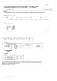 GQM22M5C2H9R1BB01L Datasheet Copertura