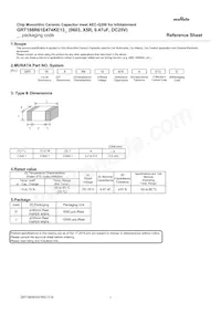 GRT188R61E474KE13D Datasheet Cover