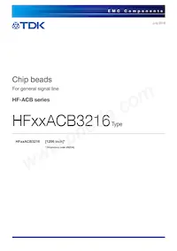 HF30ACB321611-T Datasheet Cover