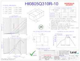 HI0805Q310R-10 Datasheet Cover