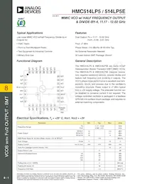 HMC514LP5ETR Datenblatt Cover