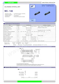 MC-146 32.768KA-AC3 Datasheet Cover