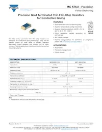 MCS0402UD8251BE100 Datasheet Cover