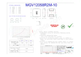 MGV12058R2M-10 Datasheet Copertura