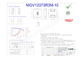 MGV12073R3M-10 Datasheet Cover