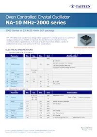 NA-10M-2000 Datenblatt Cover