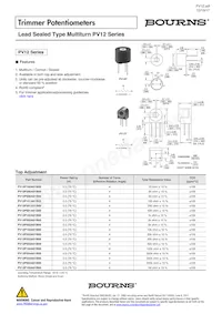 PV12T254A01B00 Datasheet Cover