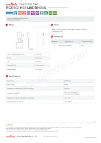 RCE5C1H221J0DBH03A Datenblatt Cover