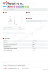 RCER71E106K3DBH03A Datasheet Cover