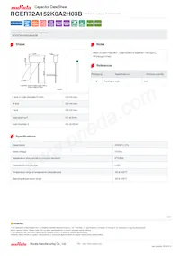 RCER72A152K0A2H03B Datasheet Cover