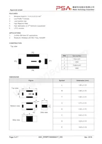 RFBPF1608060A1T Datasheet Page 2