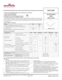 RO3104E Datasheet Cover