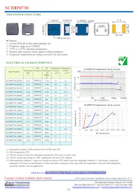 SCIHP0730-R82M Datasheet Cover