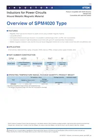 SPM4020T-2R2M數據表 頁面 3