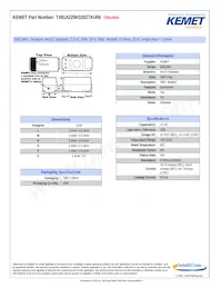 T491A225K020ZTAU00 Datenblatt Cover