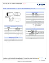 T491B106M006ZT7280 Datasheet Cover