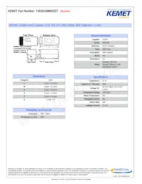T491B106M025ZT Datasheet Cover