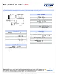 T491C335M025ZT Datasheet Cover