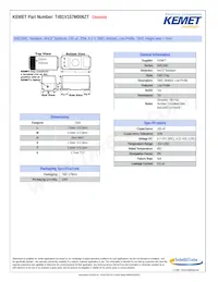 T491V157M006ZT Datasheet Cover
