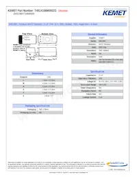 T491X106M050ZG Datasheet Cover