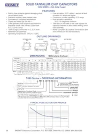 T496C106M025AS Datasheet Cover