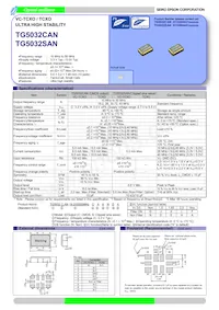 TG5032SAN 30.720000M-CHDNAB3 Datasheet Cover