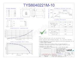 TYS8040221M-10 Datasheet Cover