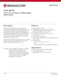 ACPL-M61M-060E Datasheet Cover