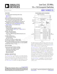 AD8115ASTZ Datenblatt Cover