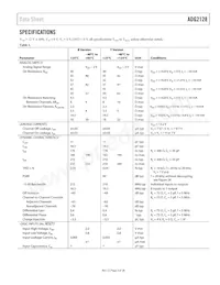 ADG2128YCPZ-HS-RL7 Datasheet Page 3
