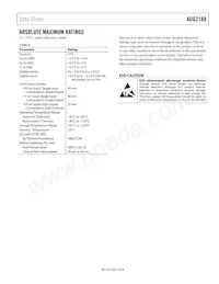 ADG2188YCPZ-HS-RL7 Datasheet Pagina 9