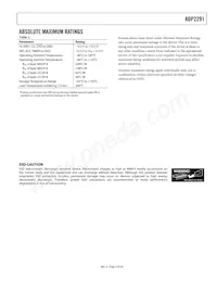 ADP2291ARMZ-R7 Datasheet Page 5