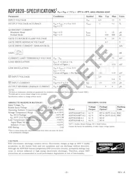 ADP3820ARTZ-4.2RL7 Datasheet Page 2