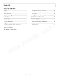 ADUM1420BRWZ-RL Datasheet Page 2