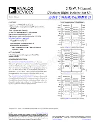 ADUM3153BRSZ-RL7 Datasheet Cover