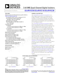 ADUM4402WBRWZ Datasheet Cover