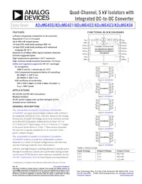 ADUM6404CRIZ-RL Datasheet Cover