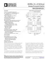 ADV3201ASWZ Datasheet Cover