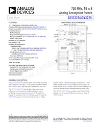 ADV3225ACPZ Datenblatt Cover