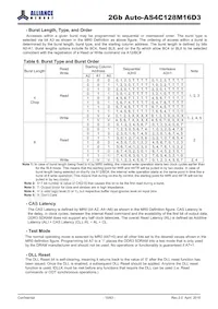 AS4C128M16D3-12BANTR Datasheet Pagina 15