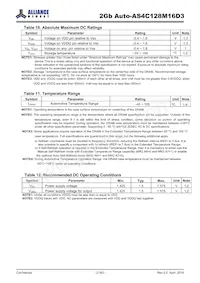 AS4C128M16D3-12BANTR Datasheet Page 21