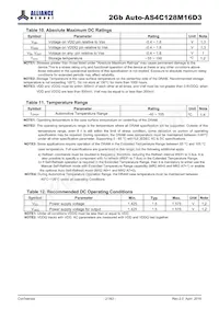 AS4C128M16D3-12BANTR Datasheet Pagina 21