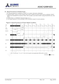 AS4C128M16D3-12BINTR Datasheet Pagina 11