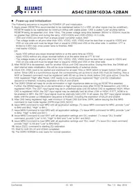 AS4C128M16D3A-12BANTR Datasheet Pagina 10