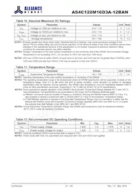 AS4C128M16D3A-12BANTR Datasheet Page 21