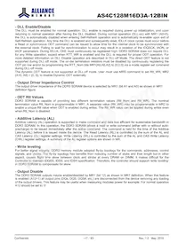 AS4C128M16D3A-12BINTR Datasheet Page 17