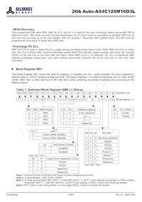 AS4C128M16D3L-12BANTR Datasheet Pagina 16