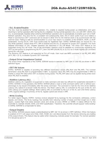 AS4C128M16D3L-12BANTR數據表 頁面 17