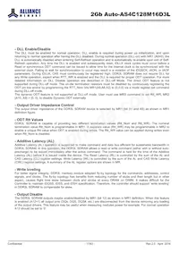 AS4C128M16D3L-12BANTR Datasheet Pagina 17